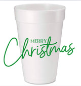 Merry Christmas Wrap Around Cups & Coordinating Napkins (Copy)