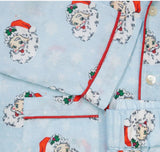 Vintage Santa Pajamas (Blue & Pink)