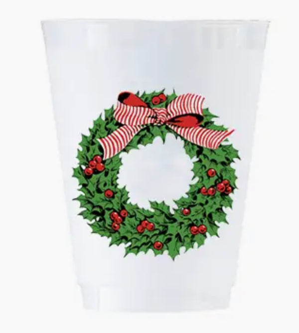 Watercolor Christmas Cups