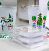 Watercolor Christmas Cups