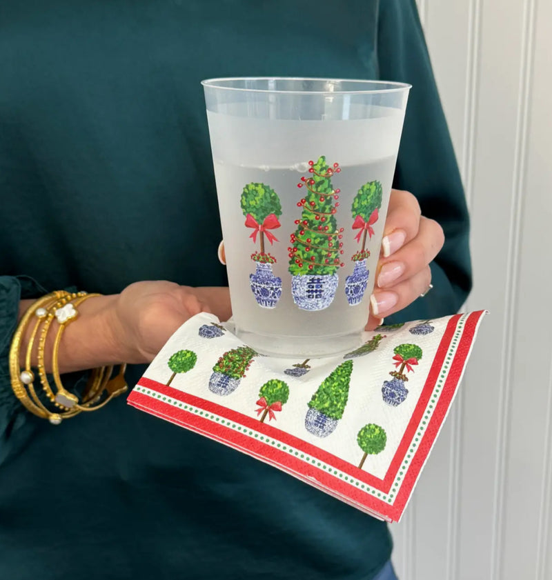 Watercolor Christmas Cups