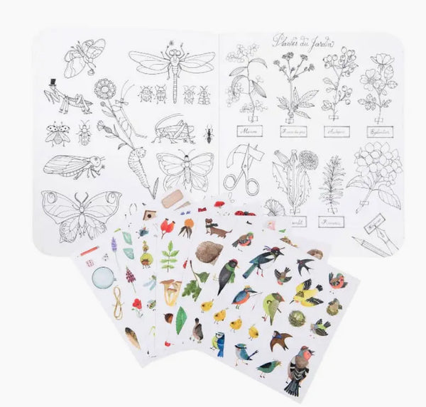 Garden & Botanist Coloring & Sticker Book