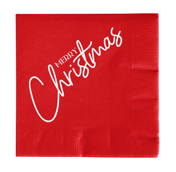 Merry Christmas Wrap Around Cups & Coordinating Napkins (Copy)