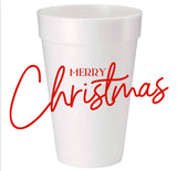 Merry Christmas Wrap Around Cups & Coordinating Napkins (Copy)