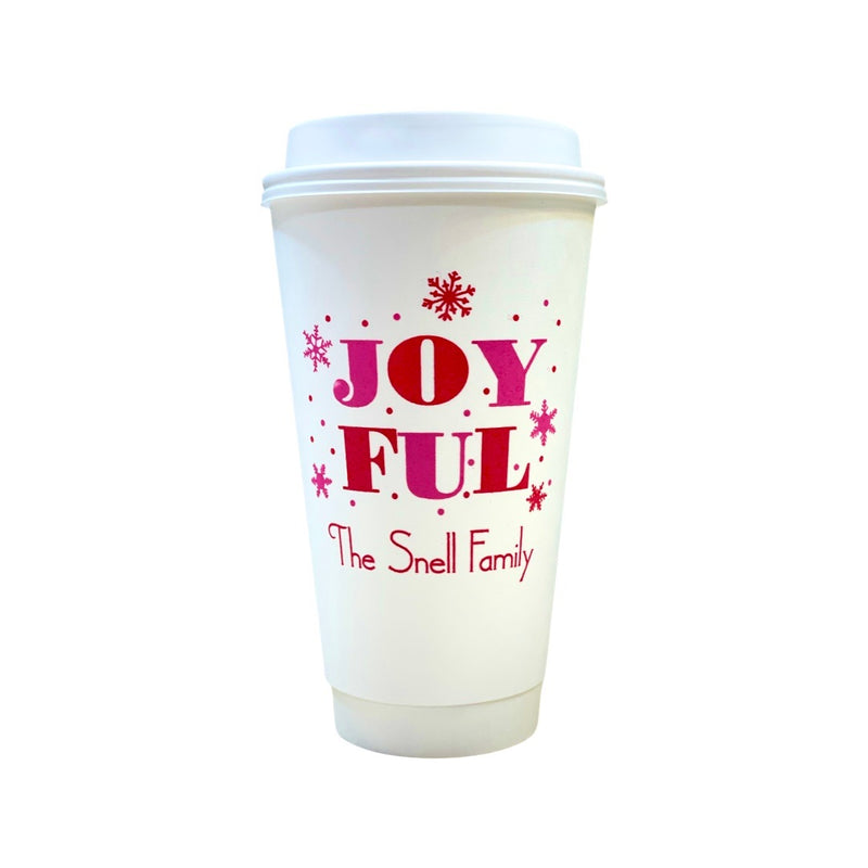 PERSONALIZED Christmas Styrofoam Cups