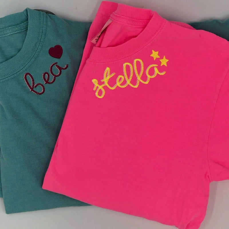 Personalized Short Sleeve Tees (Currently offering 7 colors!)