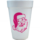 Vintage Santa (Styrofoam, Coffee or Frost Flex Cups) -  Red or Pink