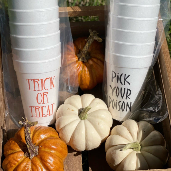 Halloween Styrofoam Cups