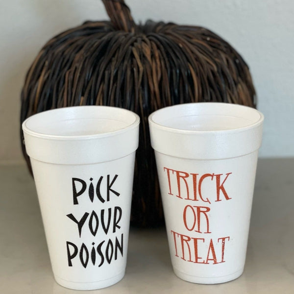 Halloween Styrofoam Cups