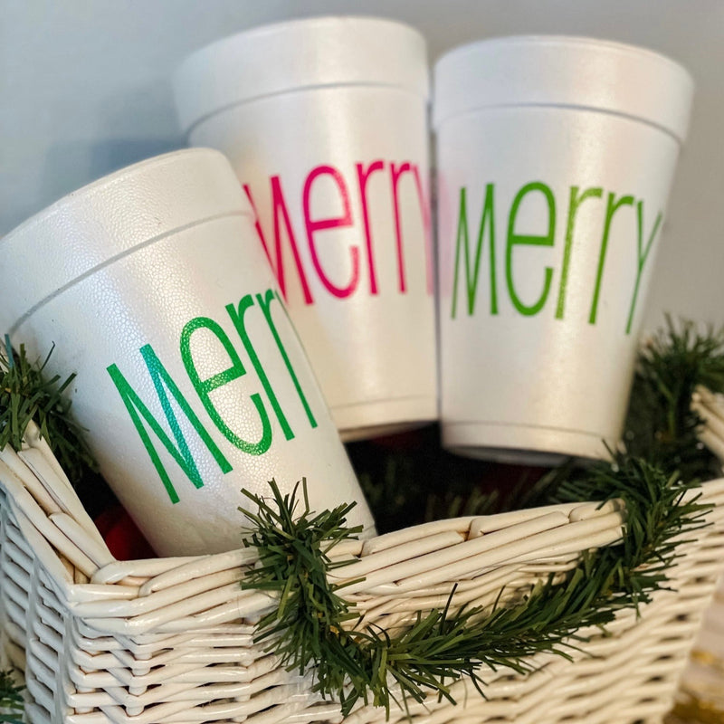 MERRY Styrofoam Cups & Coffee Cups