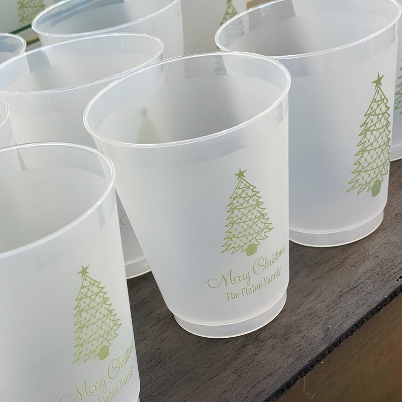 Classic Chic Christmas Tree Collection (Styrofoam, Coffee, Frost Flex Cups, Cocktail Napkins & Hand Towels)