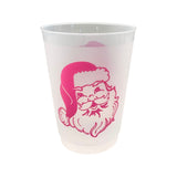 Vintage Santa (Styrofoam, Coffee or Frost Flex Cups) -  Red or Pink