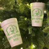 Happy Birthday Jesus Styrofoam Cups