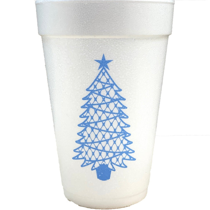 Classic Chic Christmas Tree Collection (Styrofoam, Coffee, Frost Flex Cups, Cocktail Napkins & Hand Towels)