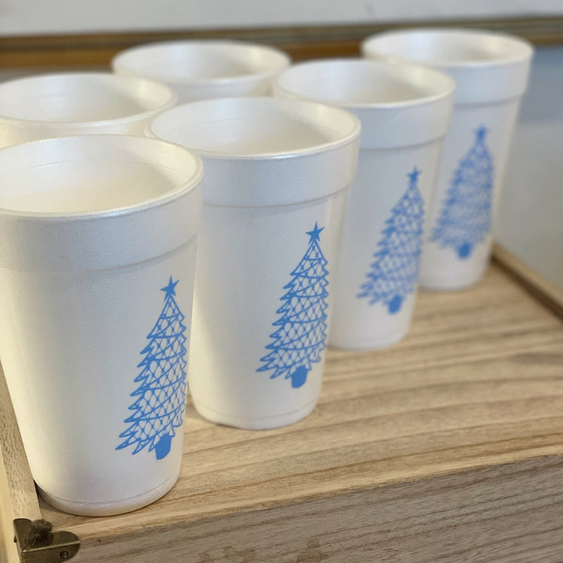 Classic Chic Christmas Tree Collection (Styrofoam, Coffee, Frost Flex Cups, Cocktail Napkins & Hand Towels)