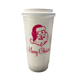 Vintage Santa (Styrofoam, Coffee or Frost Flex Cups) -  Red or Pink